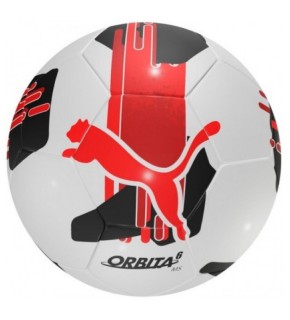 Мяч футбольный Puma Orbita 6 MS белый, черный, бордовый 4 084335-04
