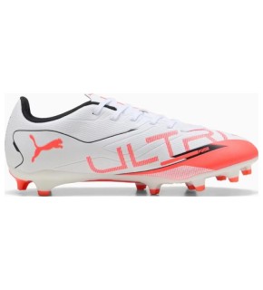 Бутсы Puma ULTRA 5 PLAY FG/AG белый, оранжевый 41 26,5 см 108169-01