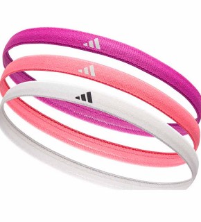 Повязки на голову Adidas Hairbands 3pk розовый, фиолетовый, белый Женщины One Size ADAC-16198
