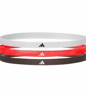 Повязки на голову Adidas Hairbands 3pk черный, белый, красный Уни One Size ADAC-16200-NL