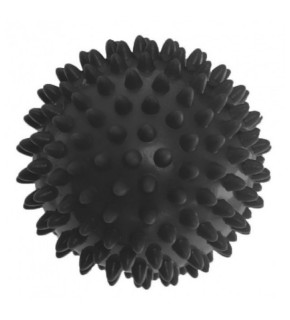 Масажний м'ячик EasyFit PVC 7.5 см жорсткий чорний EF-1063-B
