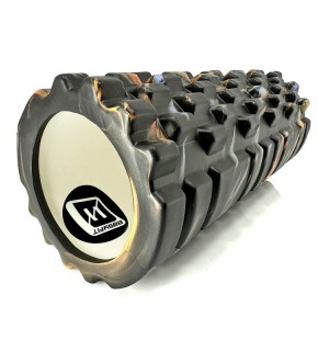 Масажний ролик EasyFit Grid Roller 33 см v.1.1 Multi Чорний EF-2021-BK