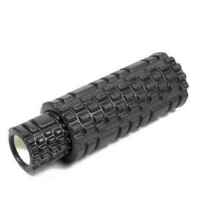 Масажний ролик EasyFit Grid Roller Double 33 см Чорний EF-7737s-4