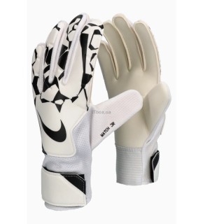 Воротарські рукавиці Nike NK GK MATCH JR - HO24 білий, чорний дитячі 5 (15,6 см) HQ0258-100