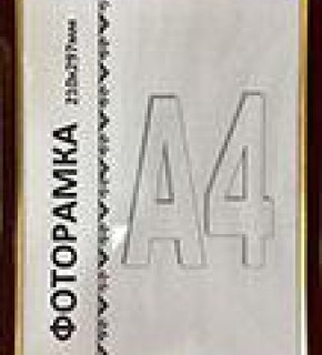 Рамка коричнева с золотом FT1