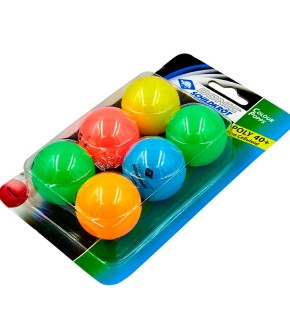 М'ячі для настільного тенісу, Donic Color popps 6шт 649015