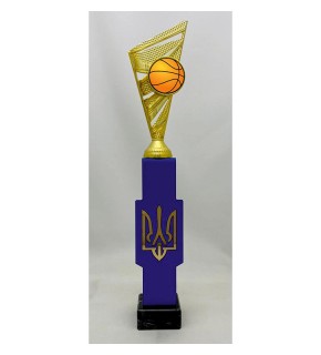 Кубок металлический Трезубец баскетбол А - 46 см PS555.D31953.G04