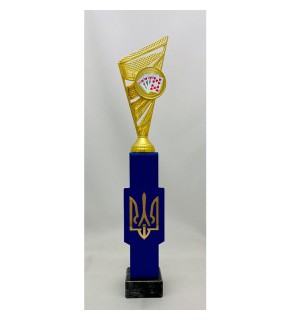 Кубок металлический Трезубец игральные карты А – 46 см PS555.D31953.G018