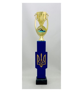 Кубок металлический Трезубец плавание А - 42 см PS555.D31712.G02