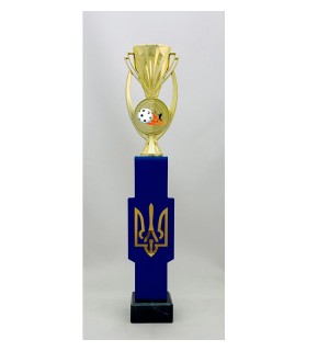Кубок металлический Трезубец флорбол А - 42 см PS555.D31712.G014