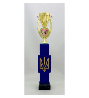 Кубок металлический Трезубец художественная гимнастика А - 42 см PS555.D31712.G015