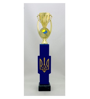 Кубок металлический Трезубец теннис настольный А - 42 см PS555.D31712.G017