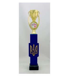 Кубок металевий Тризуб гральні карти А - 42 см PS555.D31712.G018