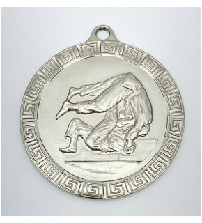 Медаль дзюдо серебро FE249.02 50 мм(р)