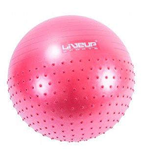 Фітбол універсальний,масажний з насосом Half Massage Ball LS3569 65см(р)