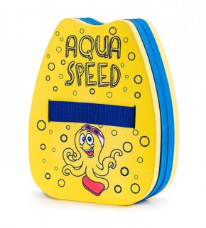  Доска для плавания, с ремнем, Аquaspeed kiddie back float 6898 187-octopus 22х18см(р)